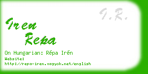 iren repa business card